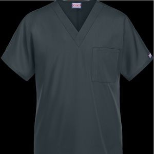 Cherokee Pewter Scrub Top